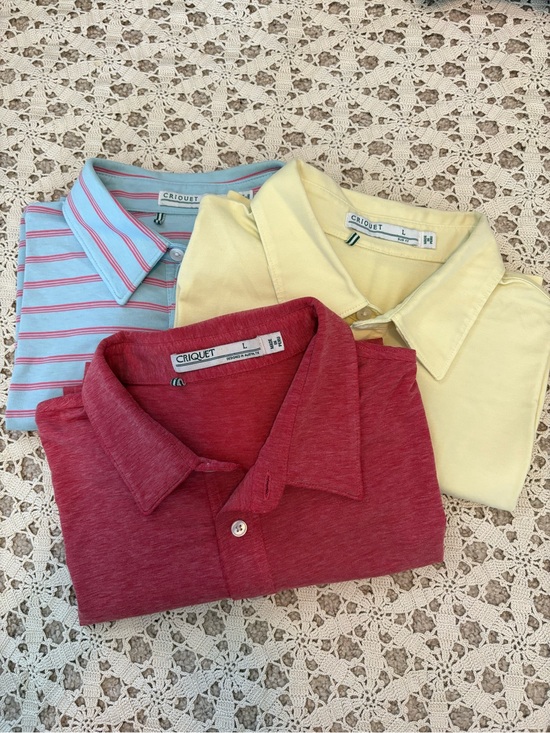 Criquet Other - Criquet Men’s Polo Bundle of 3 Size Large